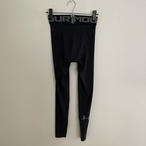 Under Armour mens athletic leggings, Black, Adult small